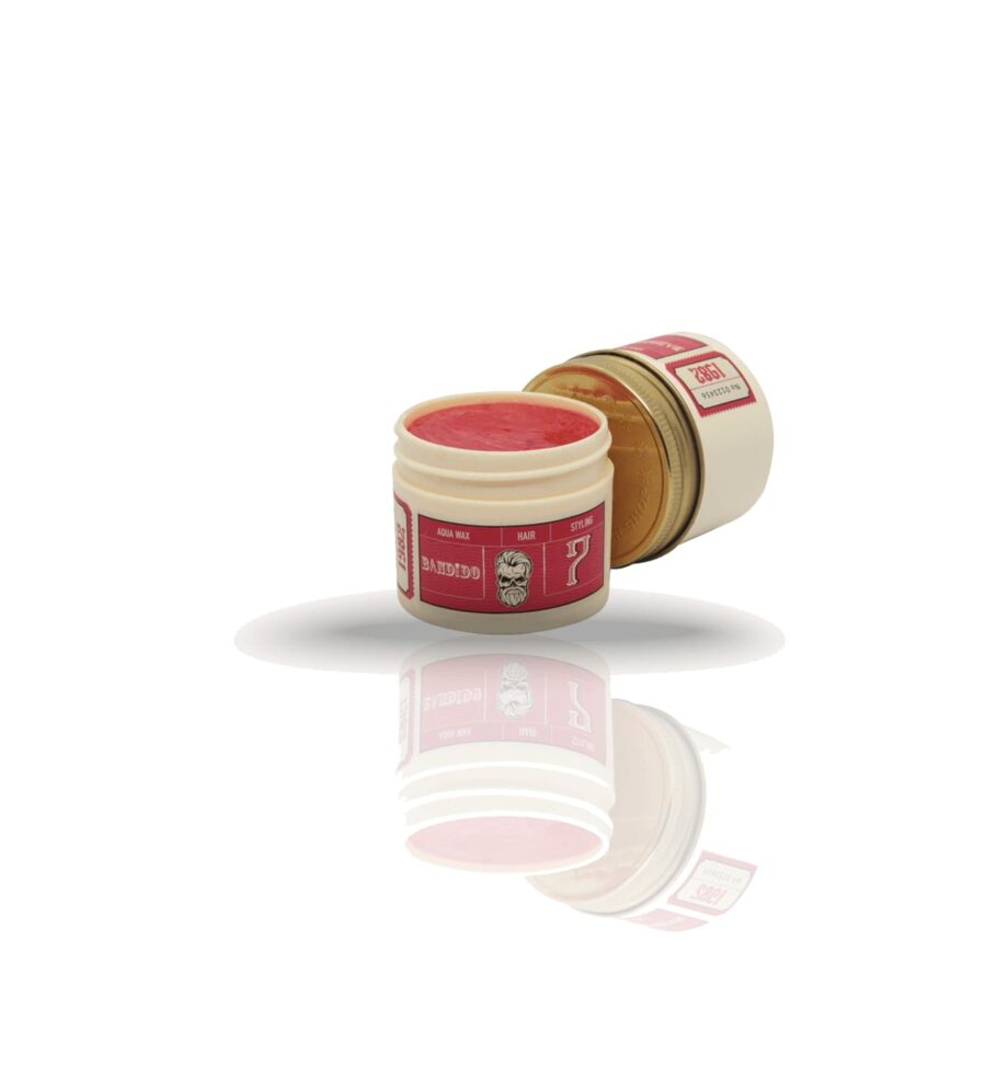 BANDIDO AQUA HAIR STYLING WAX (NR.7) - RØD, STERKT HOLD