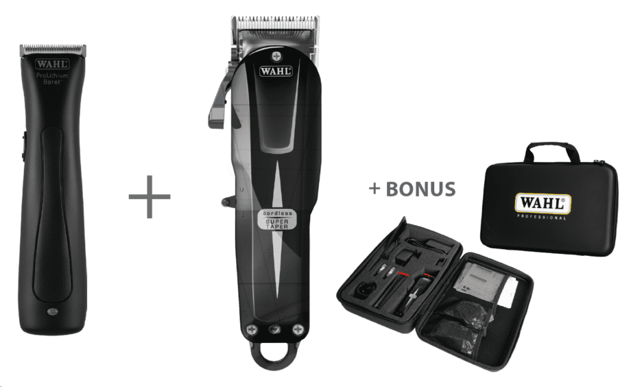 Cordless Combo Cordless Super Taper Black & Beret Stealth