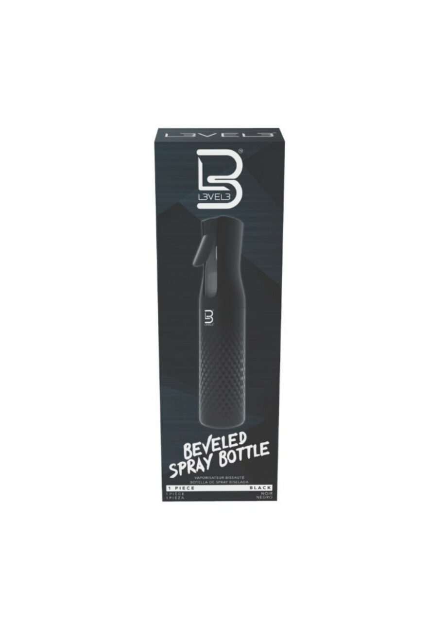 BEVELED SPRAY BOTTLE BLACK