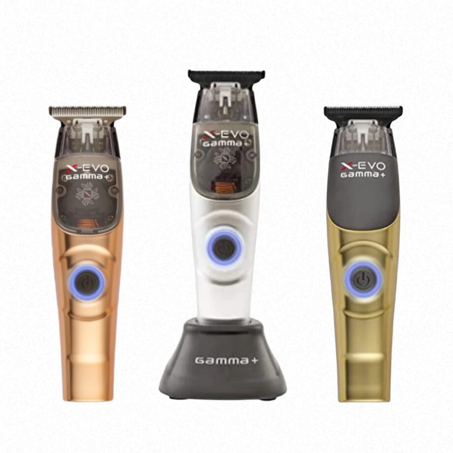 Gamma+ X-EVO Professional Linear Modular Magnetic Motor Trimmer Silver, Gold and