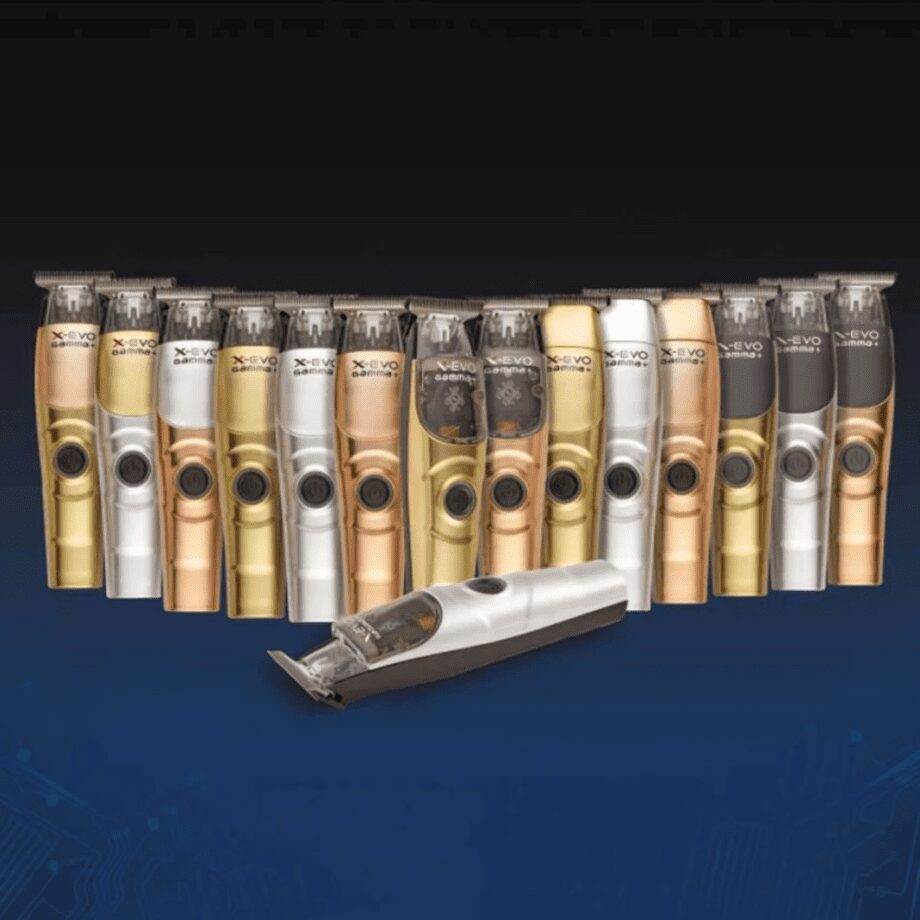 Gamma+ X-EVO Professional Linear Modular Magnetic Motor Trimmer Silver, Gold and